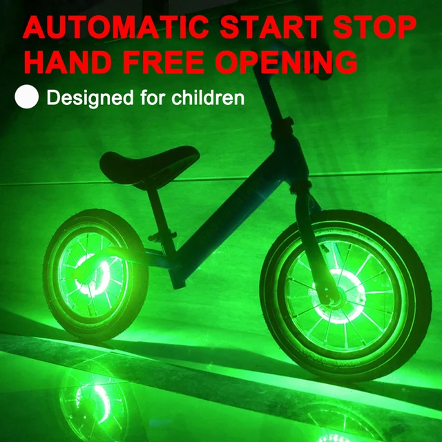 1/2Pcs Intelligente Automatische Fahrrad Rad Speichen Lichter 22 LED  Balance Bike Decor Lampe Wasserdichte Sicherheit Warnung Licht - AliExpress