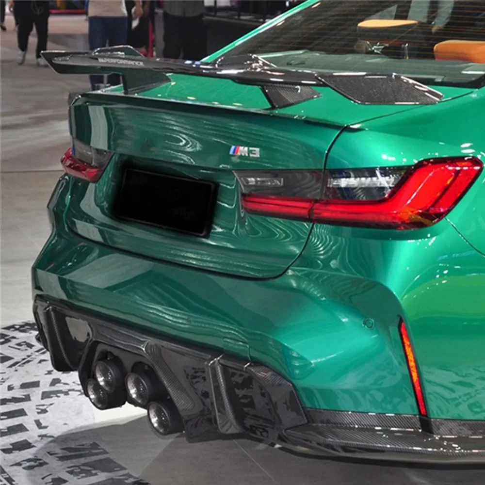 리어윙 건조 탄소 섬유 고정 윙 스포일러, 자동차 개조 장식, 자동차 스포일러, BMW M3 M4 G80 G82 MP 스타일