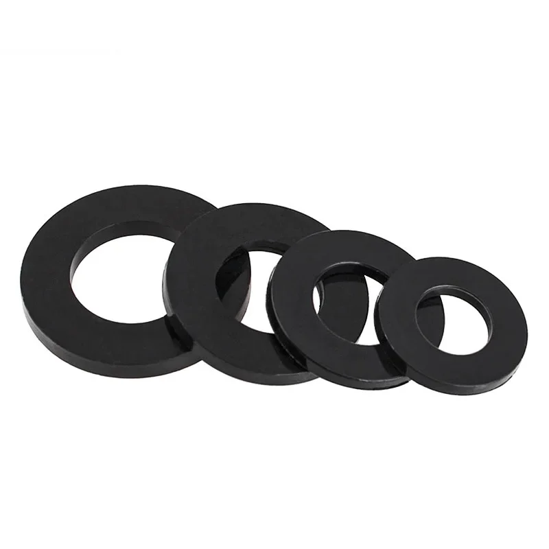Plastic Washers M2 M3 M24 Black nylon gasket plastic flat gasket washer insulation screw round high temperature resistant
