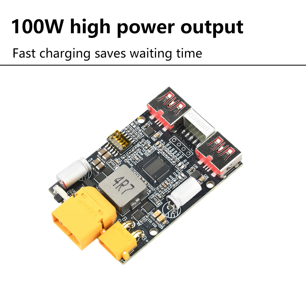 100W Schnelllade-Modul für Lithium-Batterie 2-7S Powerbank-Motherboard für LiFePO4 Lithium-Batterie Outdoor-Stromversorgung – Detail 9
