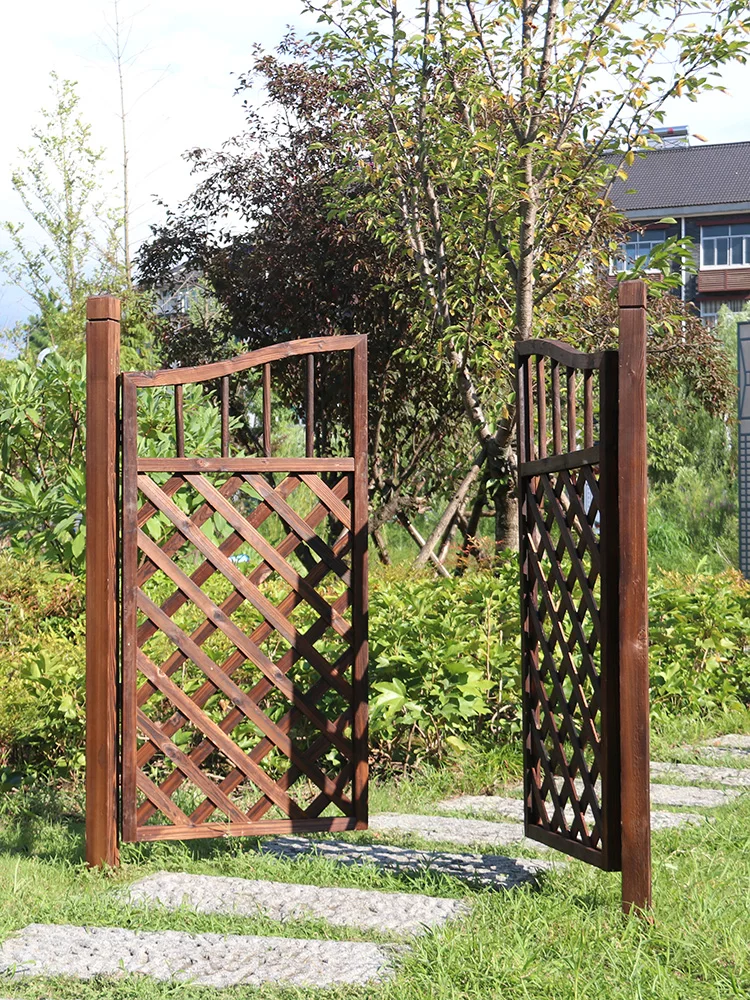 wooden fence gate