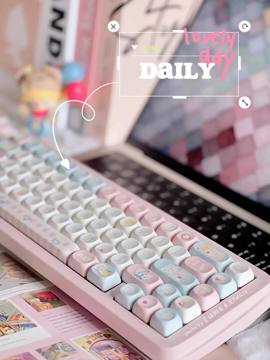de touches de clavier mécanique sublimation lapin accessoires de haute prédire