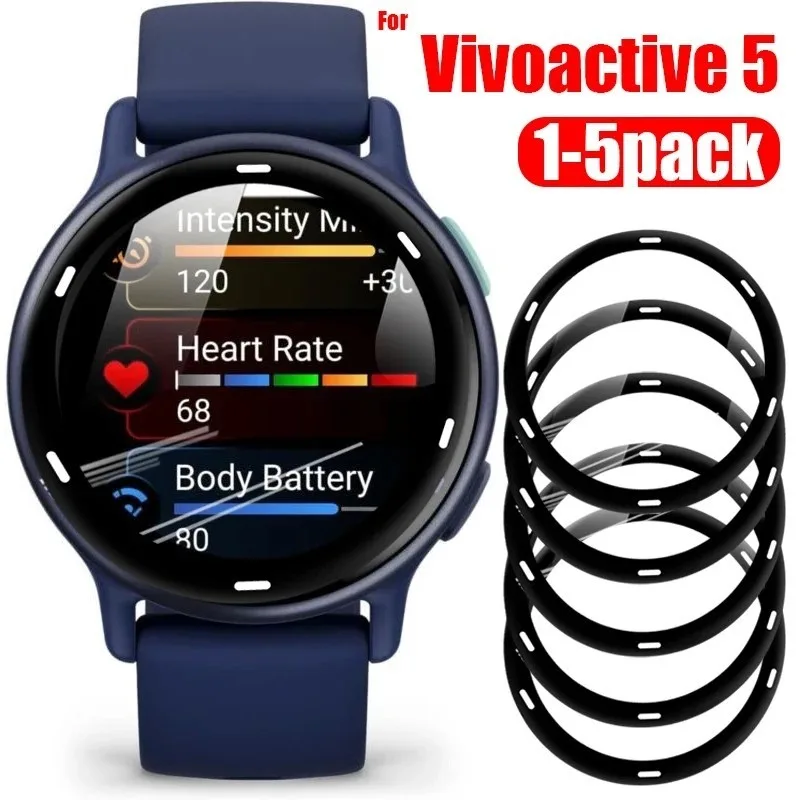 Full Cover Soft Glass Screen Protectors for Sports Watch - Waterproof Protective Films (1, 3, or 5 Pack)