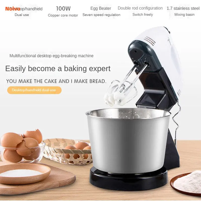 Multipurpose 7 Speed 100W Electric Handheld Mixer Egg Beater Kitchen  Automatic Cream Food Cake Baking Dough Mixer Food Blender - AliExpress