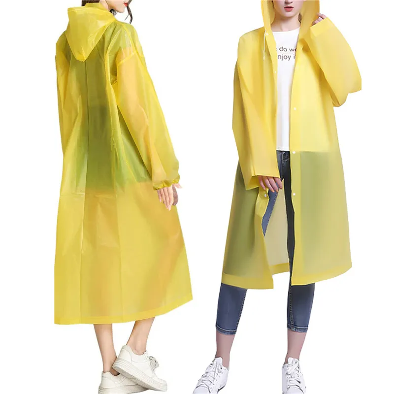 1PCS EVA Unisex Raincoat Waterproof Camping Rainwear Suit raincoat poncho