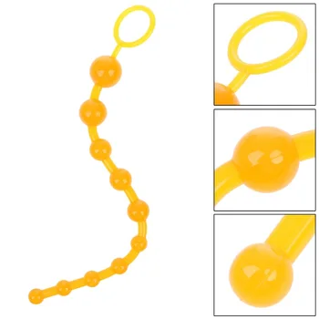 10 beads Soft Rubber Anal Plug Beads Long Orgasm Vagina Clit Pull Ring Ball Butt Toys Adults Women Stimulator Sex Accessories 4