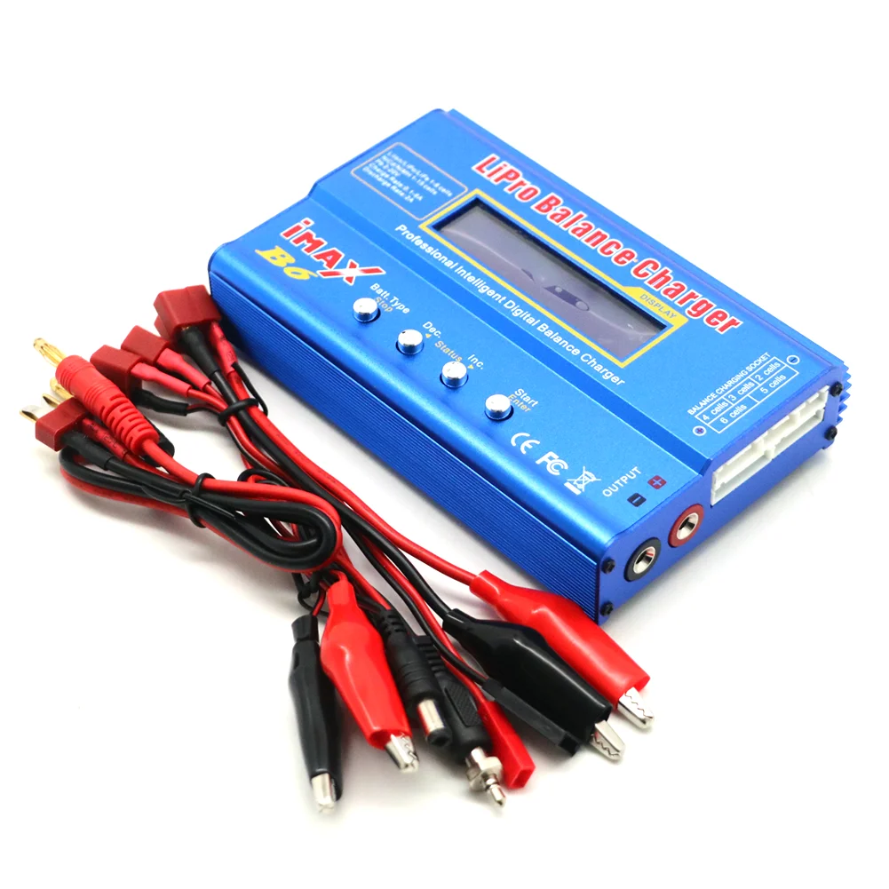 iMAX B6 80W 6A Battery Charger Lipo NiMh Li-ion Ni-Cd Digital RC Balance  Charger Discharger + 15v 6A Power Adapter+Charge Cable