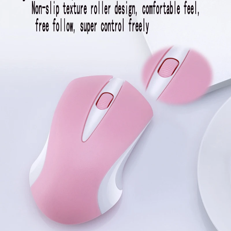 WINS XP/7/8/10 Mini Small Wireless Mouse Optical 1200 DPI Mice Pink 2.4G Wireless for Laptop Desktop Portable Mice