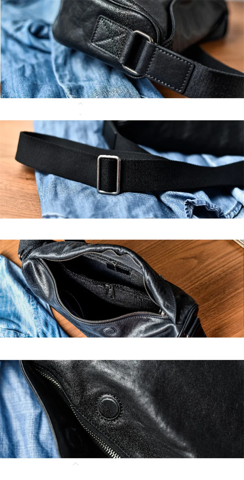 Mode lässig hochwertige echtes Leder Damen Umhängetaschen einfache Outdoor-Designer erste Schicht Rindsleder Umhängetasche – Detail 7