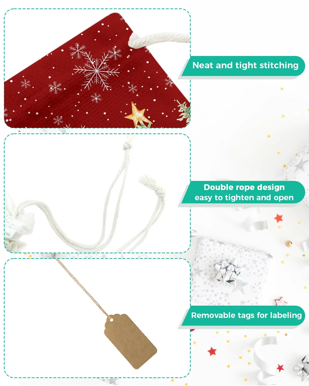 Christmas Snowman Holly Tree Mockingbird Candy Bags Santa Gift Bag Home Party Decorations Xmas Linen Gift Bags Packing Supplies 4 Christmas Snowman Holly Tree Mockingbird Candy Bags Santa Gift Bag Home Party Decorations Xmas Linen Gift Bags Packing Supplies 4