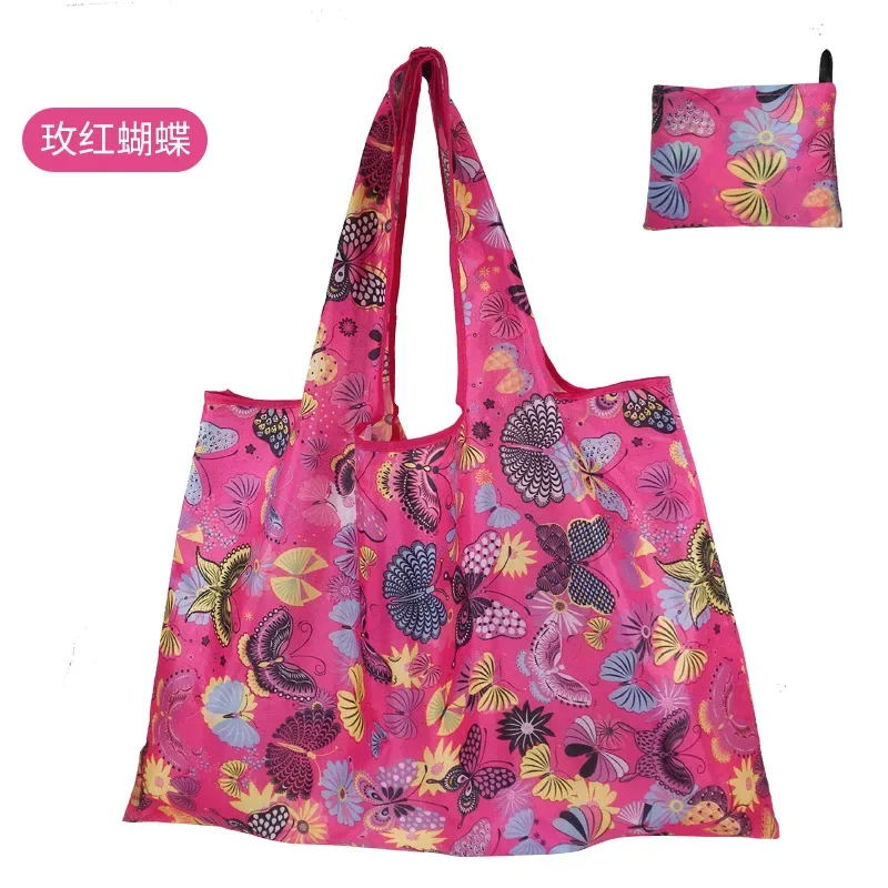 Eco-Friendly Reusable Foldable Tote Bags - Large, Heavy-Duty, Washable Cloth Grocery Bags