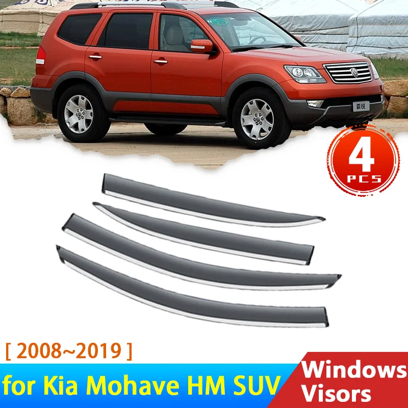 Deflectors-for-Kia-Mohave-HM-2008-2019-5-door-SUV-2009-Accessories-4x ...