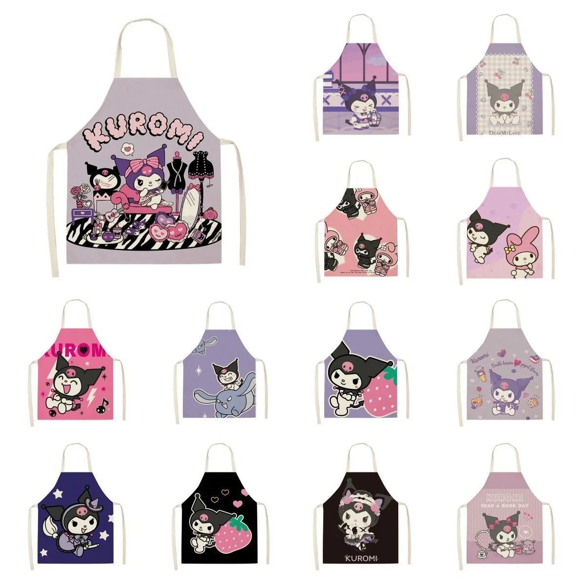 Sanrio × Sumo Kuromi Kesho Mawashi Style Apron main image 1