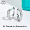AnuJewel 0.56cttw Luxury Moissanite Ear Hoop Earrings 925 Sterling Silver Earring For Woman Wedding Engagement Jewelry Wholesale 1
