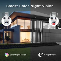 Caméra PTZ WiFi JOOAN 5K 4K pour extérieur, trois objectifs, détection de mouvement, caméra IP de sécurité, vision nocturne, étanche, vidéosurveillance CCTV 5