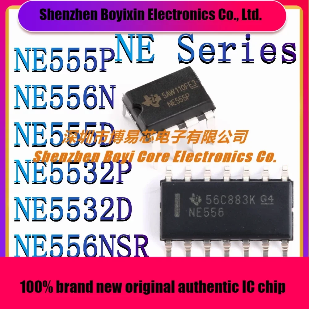 

NE555P NE556N NE555D NE5532P NE5532D NE556NSR New Timer Chip IC Operational Amplifier Integrated Circuit Patch Straight Plug