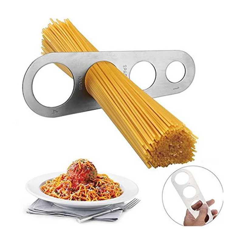 

Spaghetti Measurer Noodles Measuring Tools Stainless Steel Pasta Ruler 4 Serving Portion Home Kitchen Cooking Control Gadget