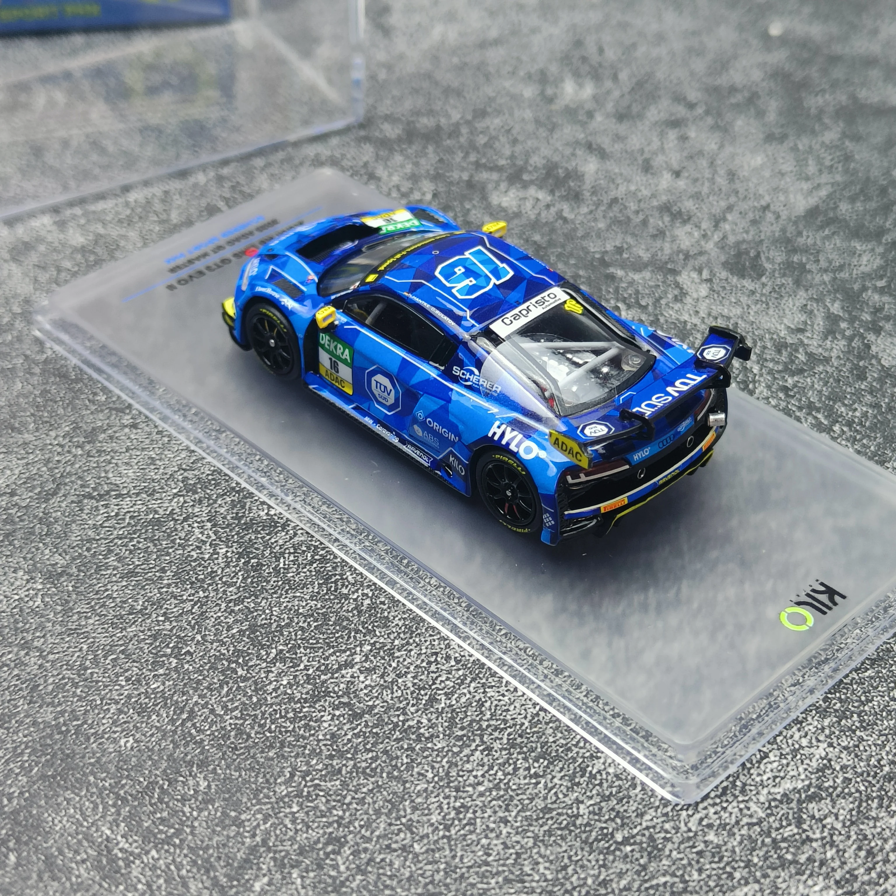 킬로웍스 1:64 R8 LMS GT3 EVO II 2025 합금 풀오픈 알로이 자동차 모형 금속 스태틱 디스플레이 기념일 선물 컬렉션