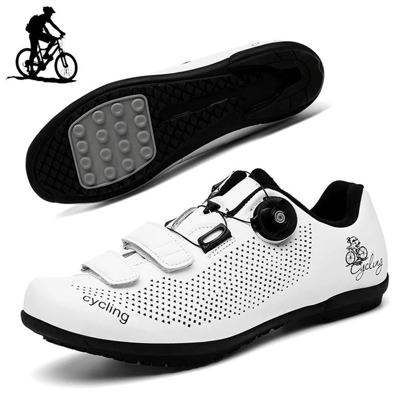 Cycling Shoes New Non-Locking Bicycle Sneakers Racing Road Cycling Shoes Breathable Men Professional Outdoor Athletic Sports Bike Shoes