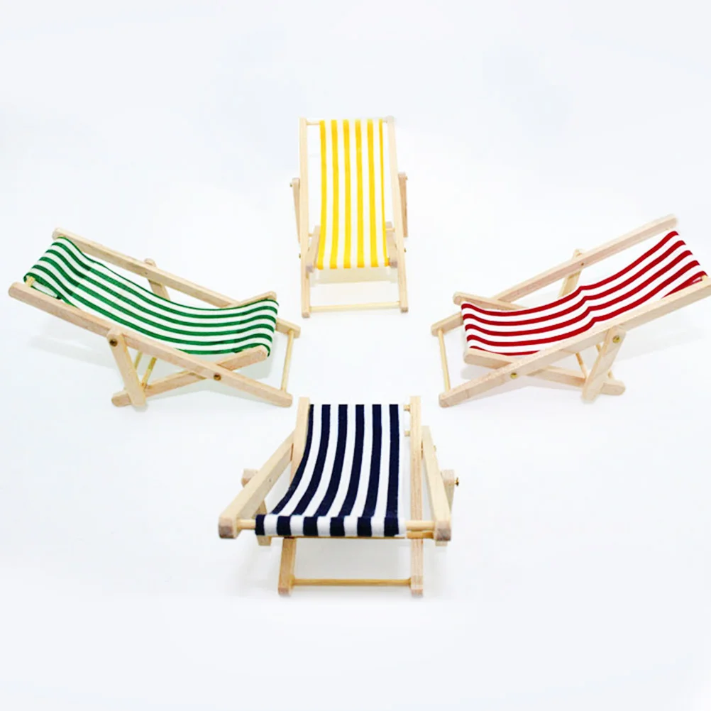 

Miniature Adornments House Chair Furniture Crafts Outdoor Chaise Lounge Chairs Deck