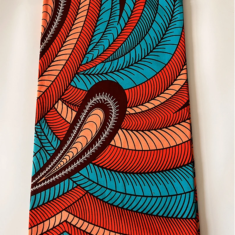 2024 Holland wax fabrics African style Ghana real wax 100% cotton 2020 new style high quality 6 yards 2