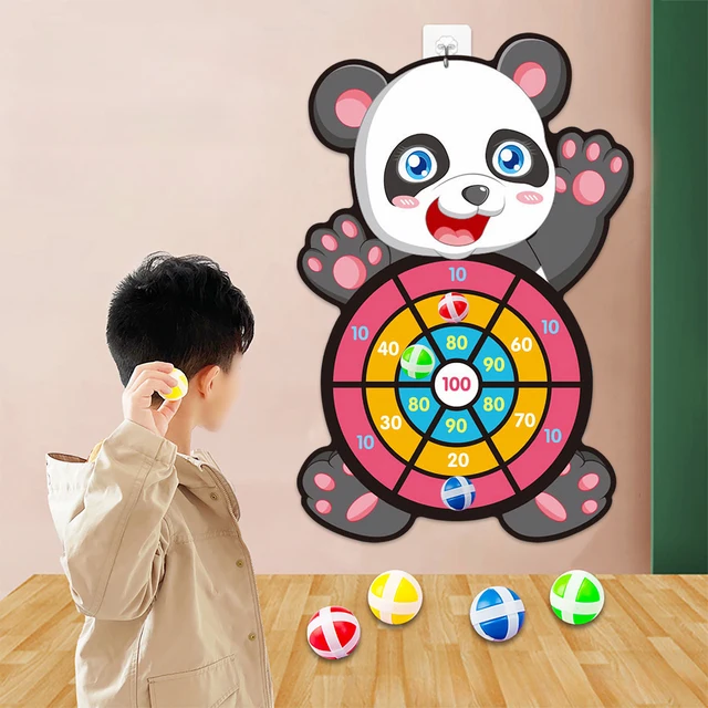 Assiette de fléchettes d'animaux de la Jungle, Panda Safari, cadeaux de fête d'anniversaire pour enfants, décoration de fête prénatale, jouets pour enfants, cadeaux 2
