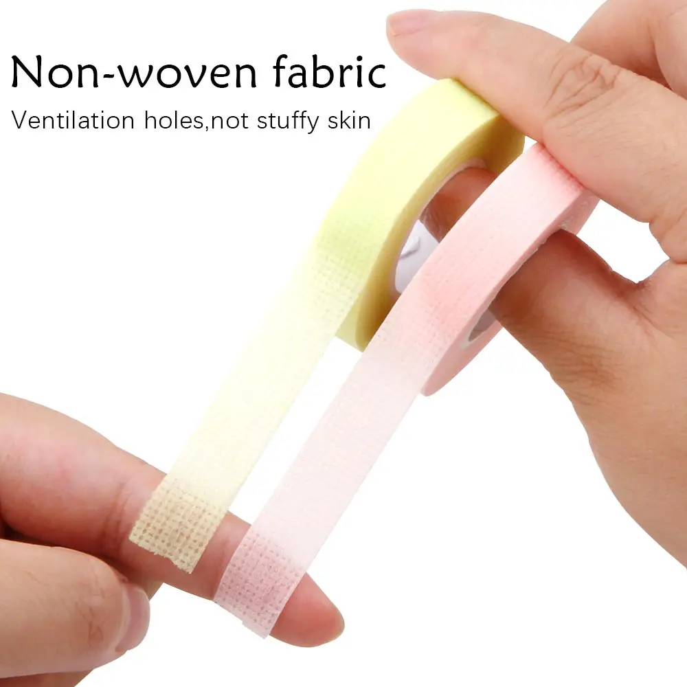 Eyelash Extension Tape 3/5Rolls Eyelash Extension Tape Lint Breathable Non-woven Cloth Adhesive Eyelash Tape Micropore False Lashes Patch Makeup Tools