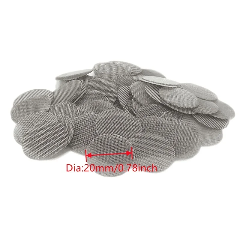 100 pcs/500 ks nerez ocel kouření pípat filtrů silvery obrazovky pletivo sit' tabák kouření příslušenství