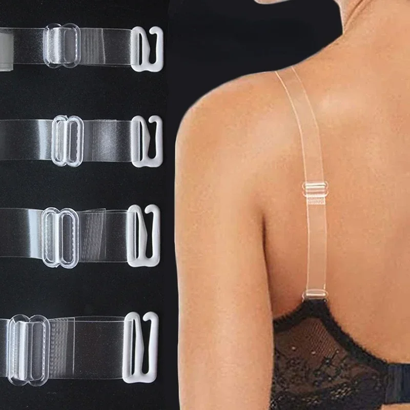 Women Clear Bra Straps Invisible Transparent Elastic Adjustable Underwear Intimates Accessories for PC