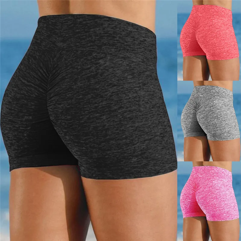 

2023 Summer Women Slim Shorts Elastic Out High Waist Leggings Tight Fitness Sports Biker Shorts Casual Elastic Sport Shorts