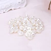 448B 50Pcs Faux Pearl Buttons Fit Sewing Scrapbook Backhole Sewing Crafts 10/11.5mm 4