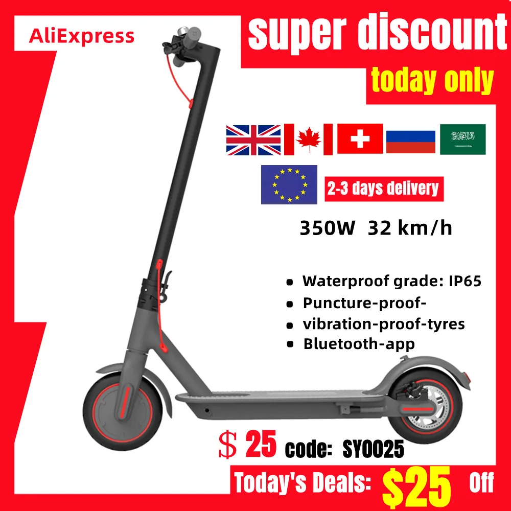 Ru Us Eu Uk Kr Stock Scooter Elettrico Per Adulti Di Fascia Alta 8.5In 36 V350W Scooter Elettrico Pieghevole Ultra-Leggero Smart Mobility Bike M150