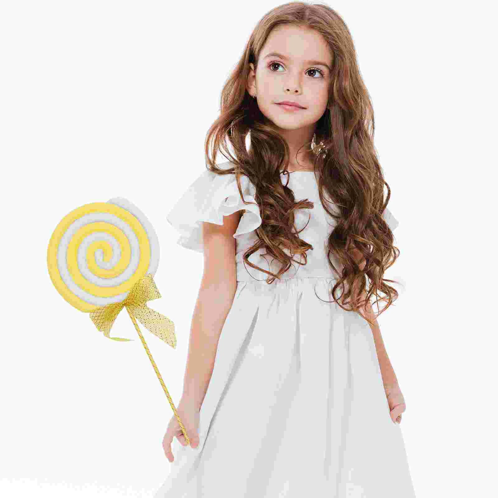 

Lollipop Decoration Large Candy Ornaments 2Pcs Realistic Fake Lollipop Model Simulation Candy Photo Props Party Favors Wedding