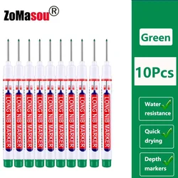 Premium Waterproof Deep Hole Markers (20mm Green 10pcs)