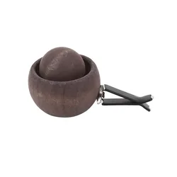 Spherical Wooden Essential Oil Diffuser - Elegant Natural Fragrance Decor (Walnut)
