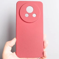Ultra Thin Sandstone Matte Phone Case with Camera Lens Protection, Soft Silicone Back Cover for Meizu Lucky 08 (Red)
