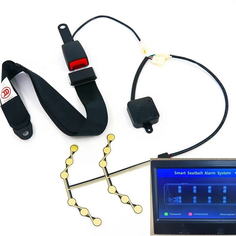 

Customized Automobile Auto Car Taxi Suv Seat Passenger Safety Belt Life Belt Alarm Alert Pressure Sensor