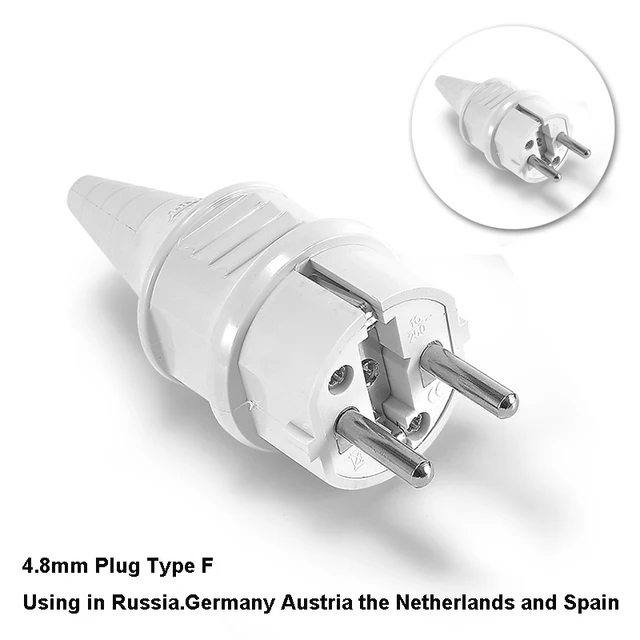 EU Plug-White 4.8mm-284530352