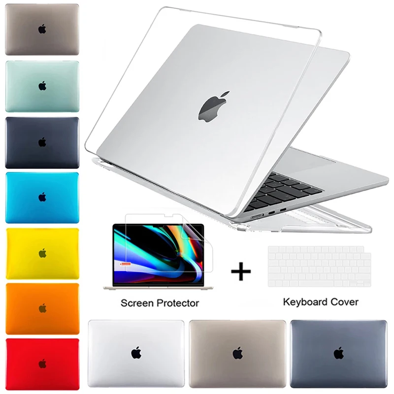 Чехол для ноутбука MacBook Pro 16,2 M1 Chip A2485, прозрачный защитный чехол для Macbook Pro 16 A2141 15,4 A1398 A1286 A1707 A1990