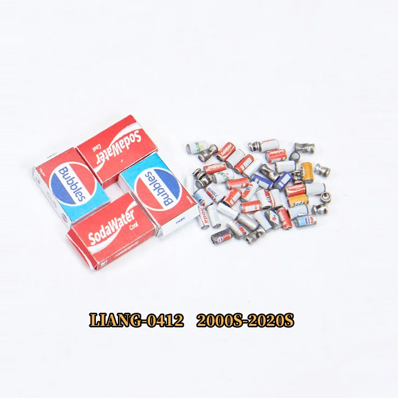 LIANG Model Scene Accessories 0411/0412 Easy Pull Can Beverage Bottle Carton Scene Decoration