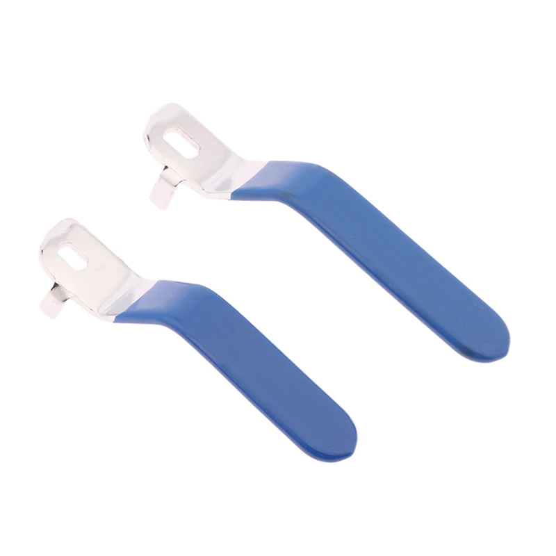 YOKIVE Lever Handle Replacement For Ball Valves - Iron Chrome Plated With Blue Vinyl Grip, Quarter Turn, DN20