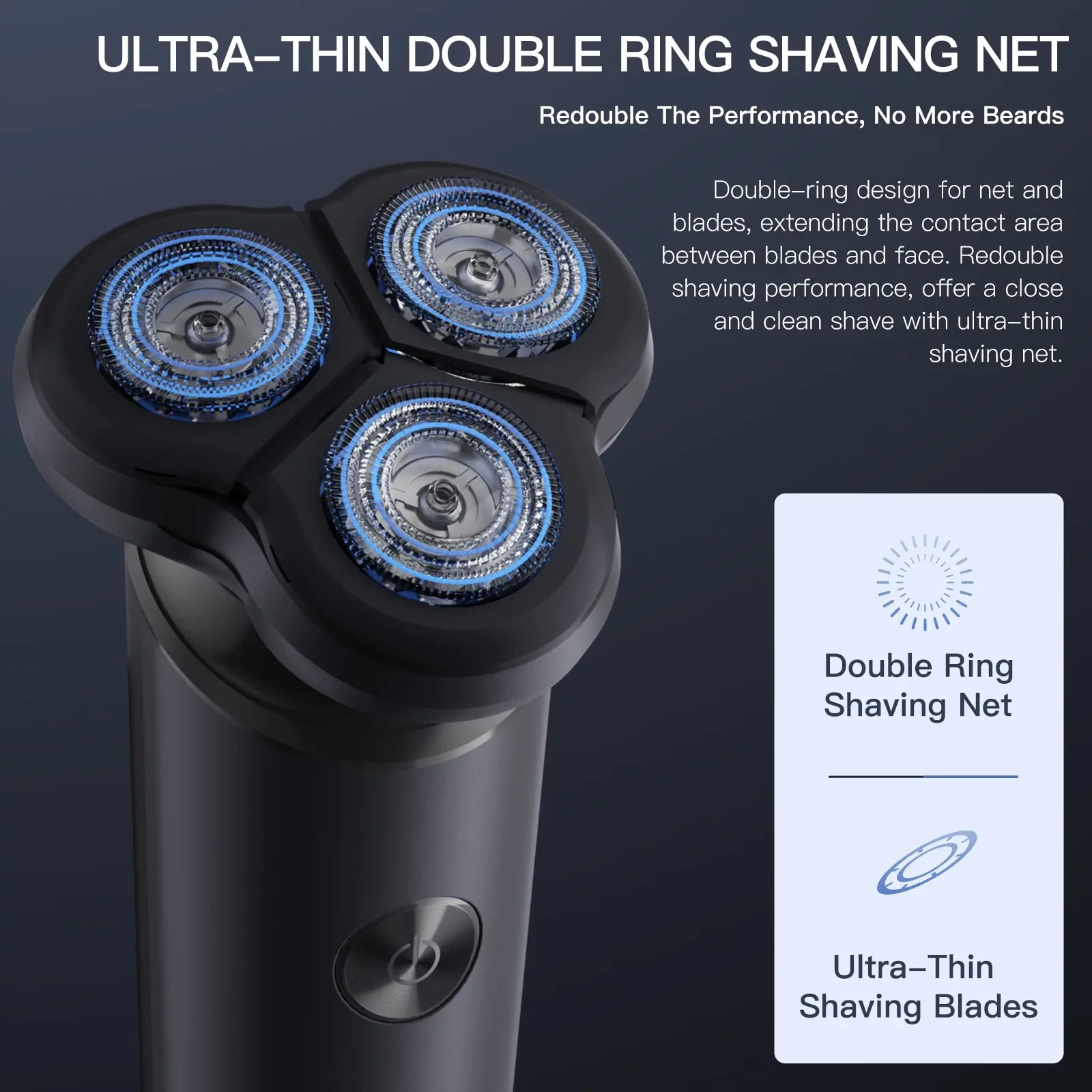 Electrical Rotary Shaver rotary shaver electric razor electric shaver electrical rotary shaver cordless shaver For Men Magnetic Cutter Blade Portable Beard Trimmer Type-C Rechargeable ENCHEN Victor Blackstone 7