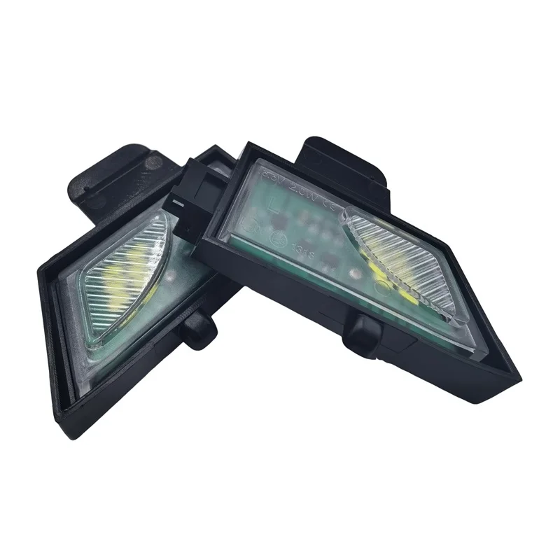 White LED Puddle Lights - No Error, Canbus-Compatible, Pack of 2