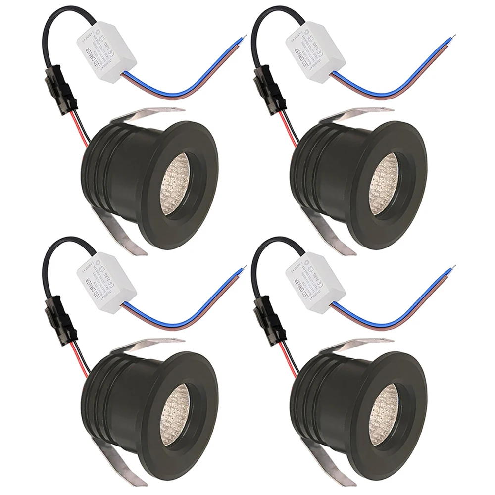 3W COB LED Cabinet Light 30mm Hole 100V 120V 230V 240V Recessed LED Light Downlight Cabinet Spot Washing Room Stairs