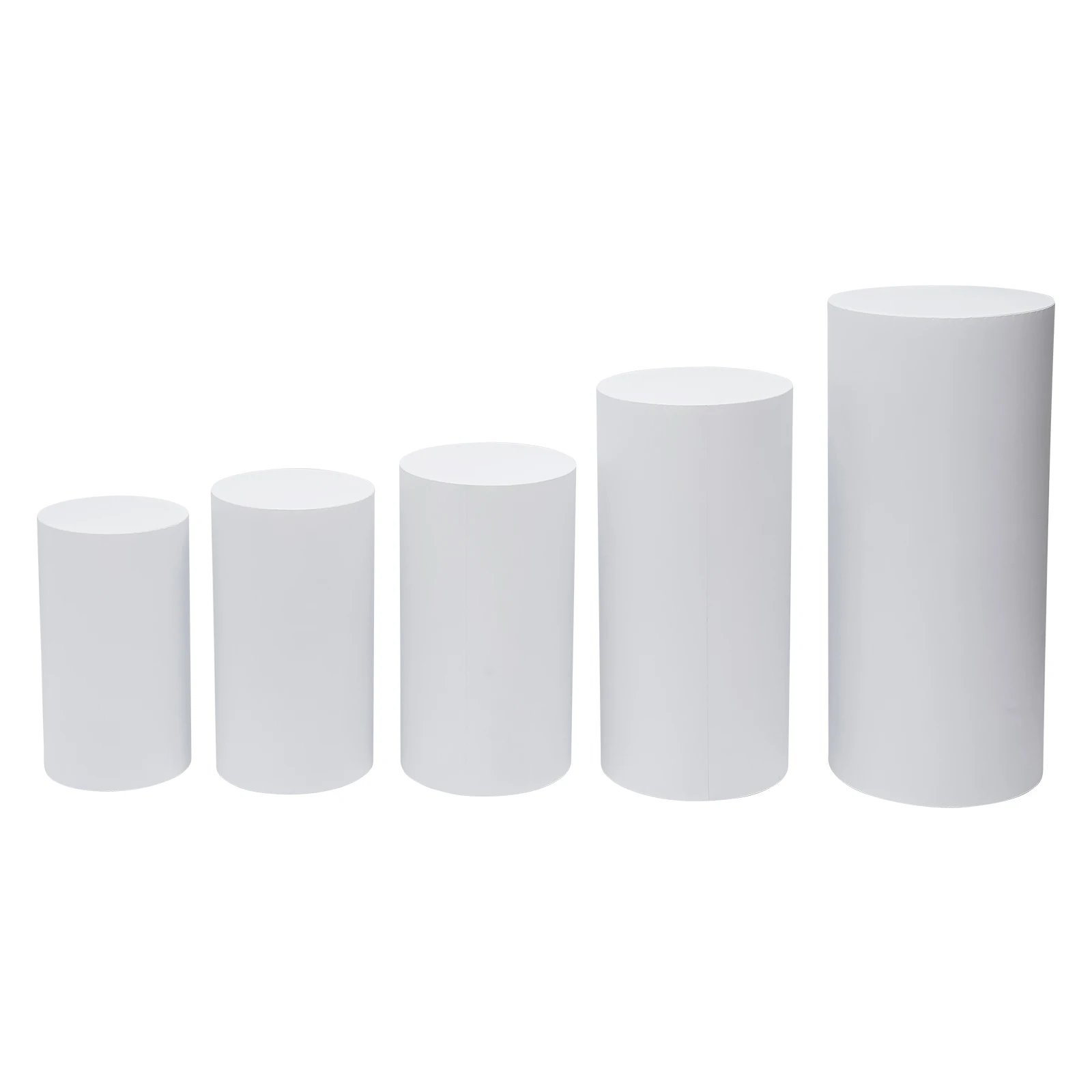 3/5PCS Heavy Duty Iron Cylindrical Display Stand Set Wedding Flower Pedestal Stand for Birthday Party Events Decoration