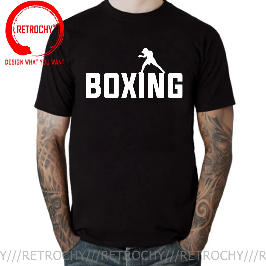 Vintage Boxing Fighter T Shirt Uomo Conor G.A.O.T Boxer Ali T-Shirt Retro Boxing Logo Tshirt New Summer Muay Thai Brand Apparel