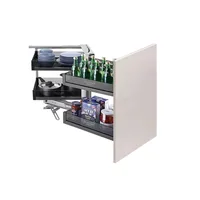 ตะกร้าใส่ของขนาดเล็ก, ตู้เก็บของ, ตะกร้าเข้ามุมแบบสองชั้น, ชั้นวางของในครัวแบบกึ่งเปิด, ชั้นวางของเข้ามุม 5