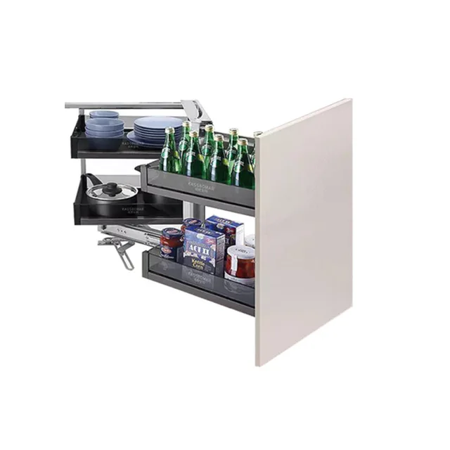 ตะกร้าใส่ของขนาดเล็ก, ตู้เก็บของ, ตะกร้าเข้ามุมแบบสองชั้น, ชั้นวางของในครัวแบบกึ่งเปิด, ชั้นวางของเข้ามุม 5