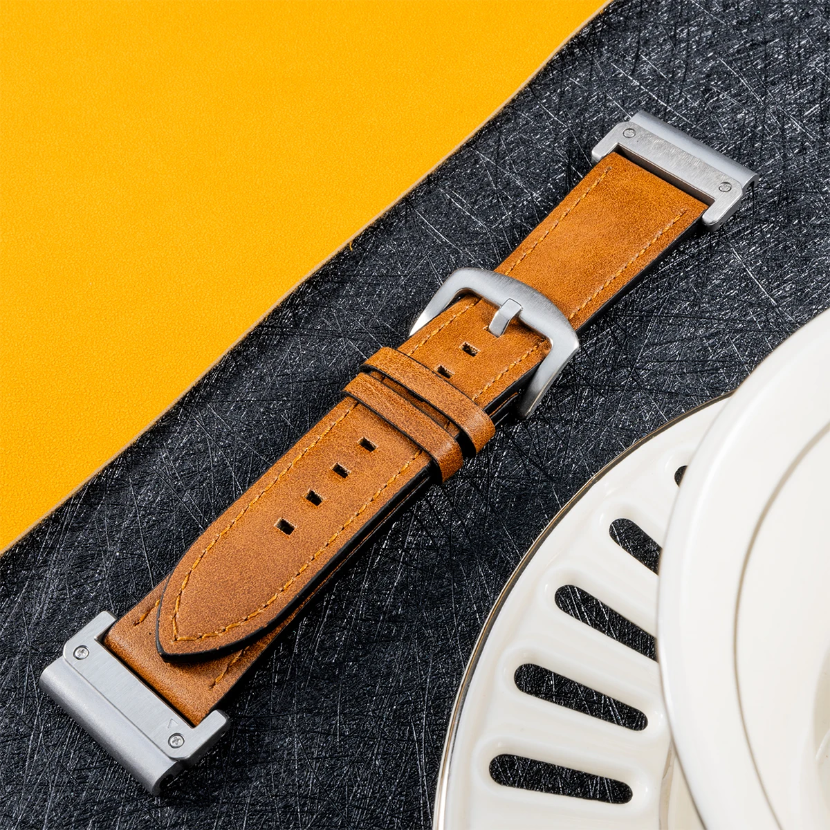 Premium Leather Quickfit Strap - Universal 22mm/26mm Watchband Accessories