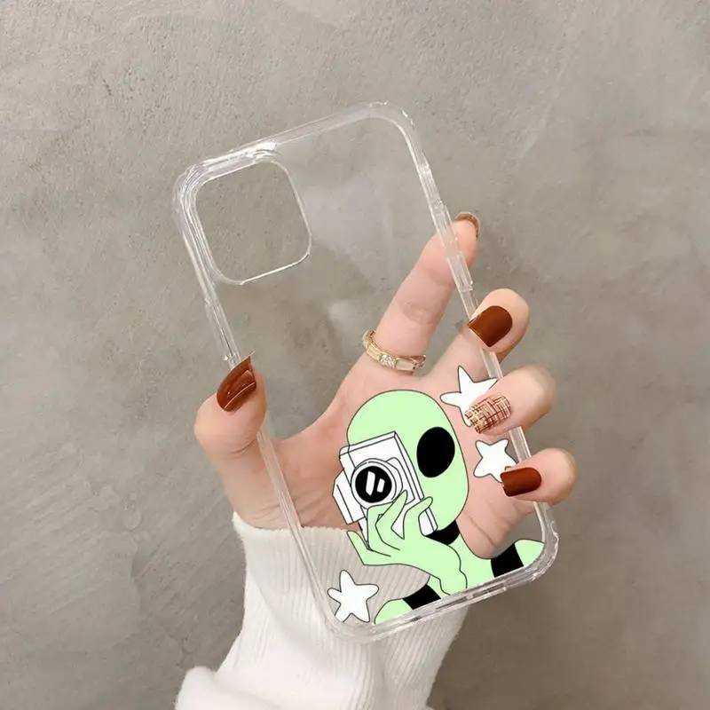 Aesthetics Cartoon Alien Space Phone Case